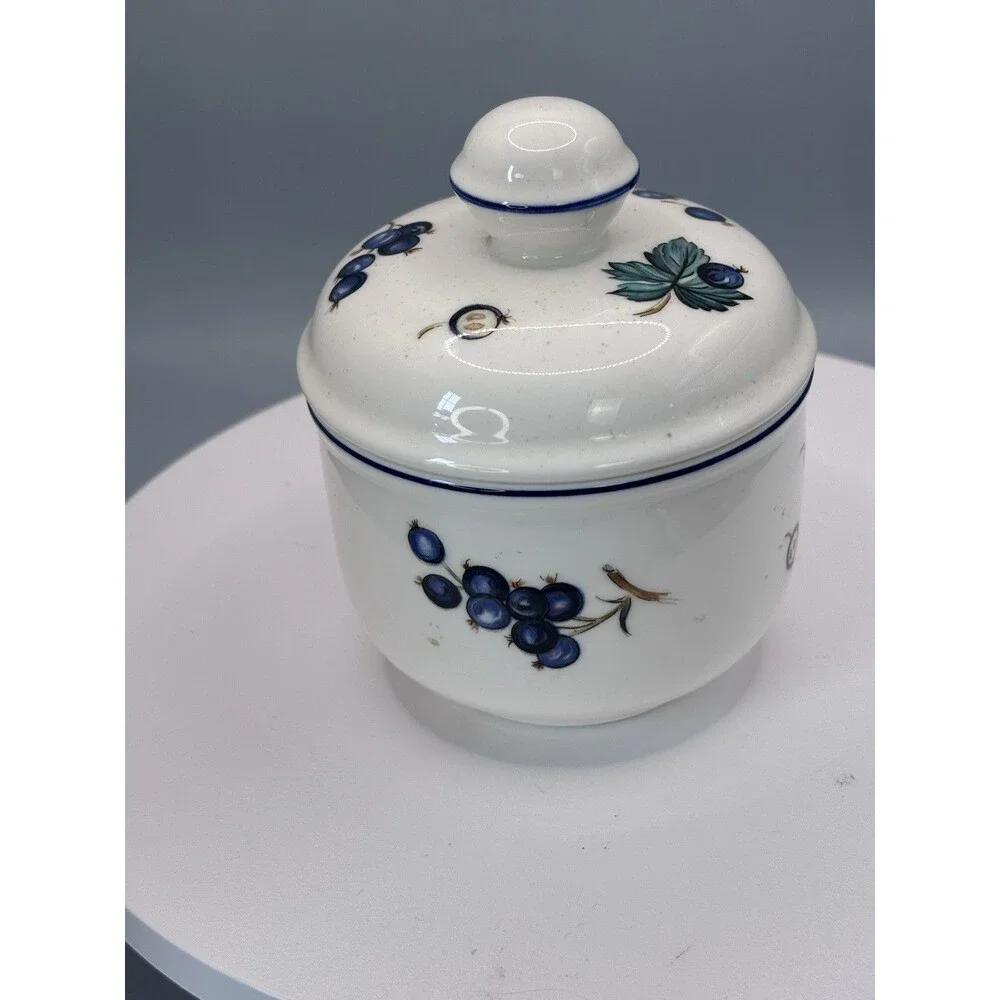 Villeroy And Boch anno 1748 Luxembourg Malaga Grapes Jam Jar Sugar bowl Vintage